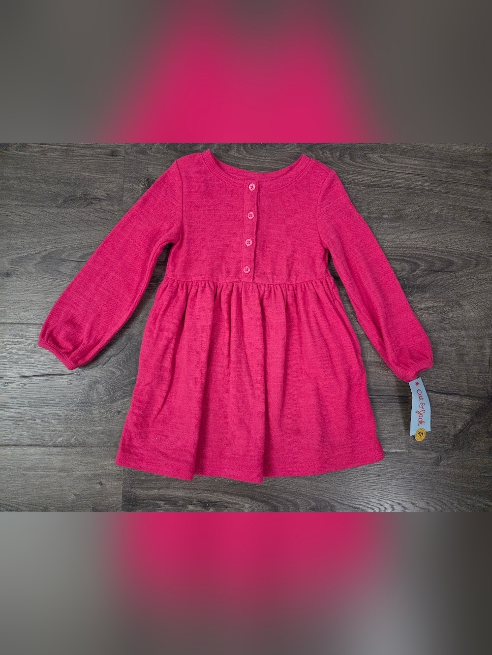 Girls Long-Sleeve Knit Dress Size 3t NWT